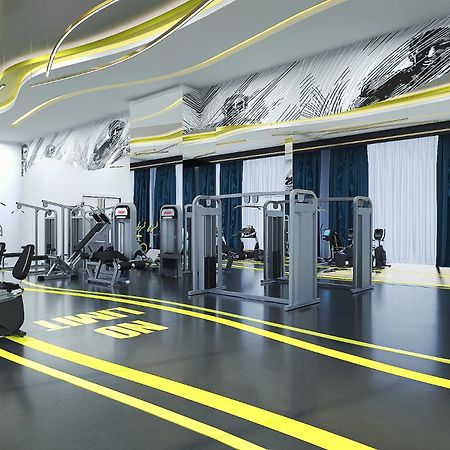 Royal M Al Aqah Beach Resort By Gewan Eksteriør billede The gym at the hotel