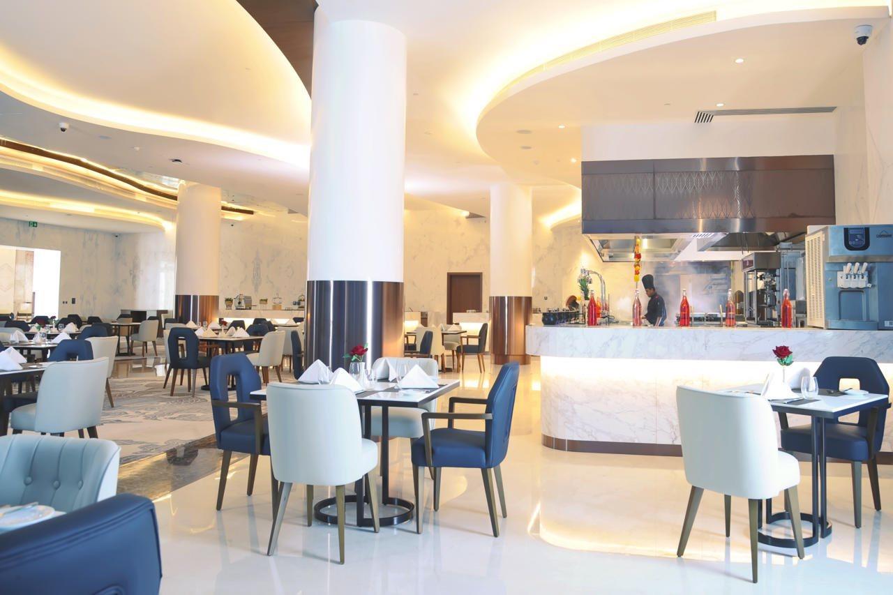 Royal M Al Aqah Beach Resort By Gewan Eksteriør billede The restaurant