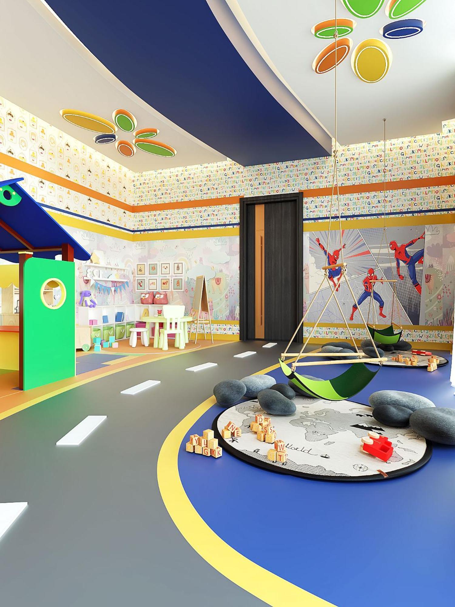 Royal M Al Aqah Beach Resort By Gewan Eksteriør billede 3D rendering of a nursery